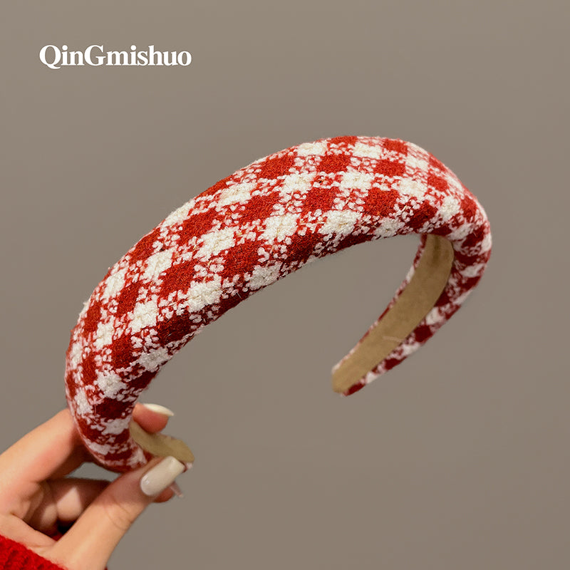 Red Sponge High-Top Headband