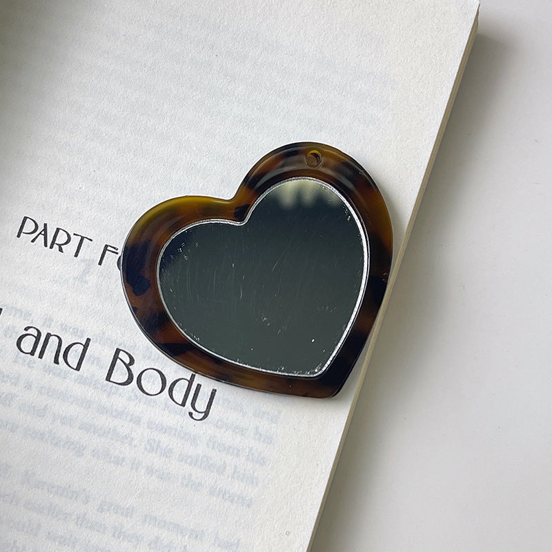 Heart Mirror & Comb Keychain