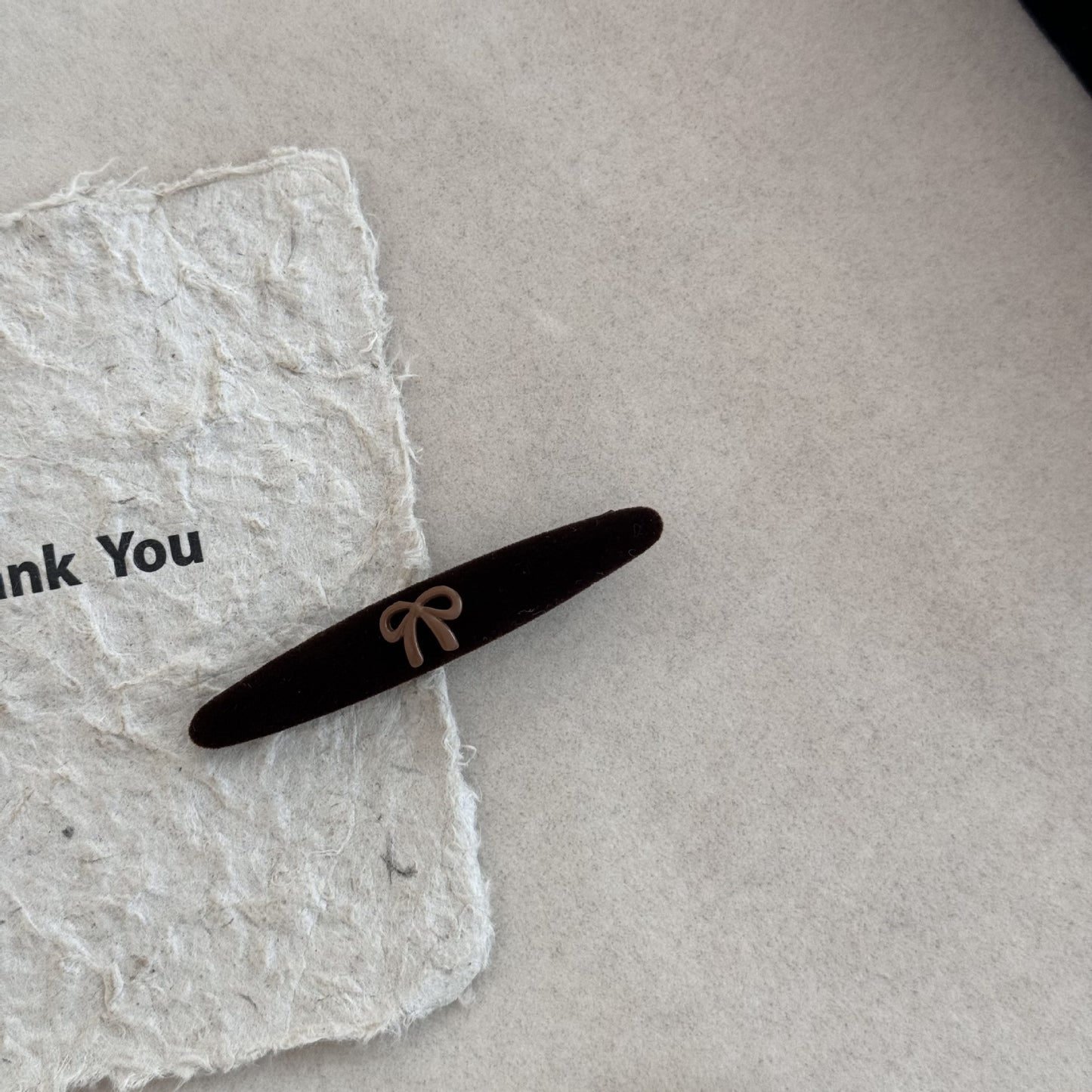 Velvet Alloy Bow Hair Clip