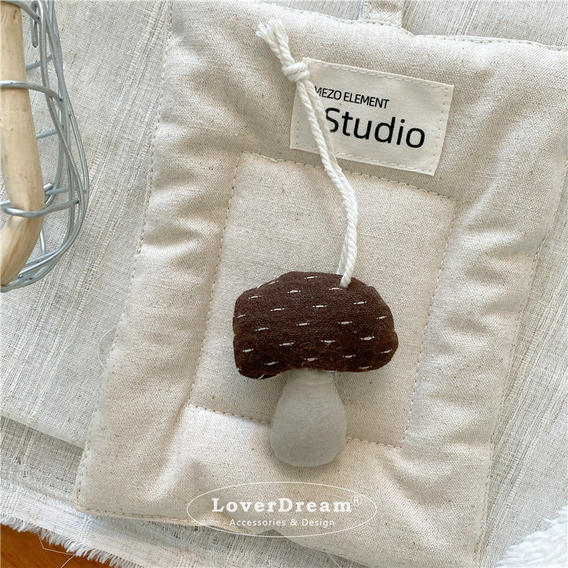 Fabric Bear Swan Dog Keychain