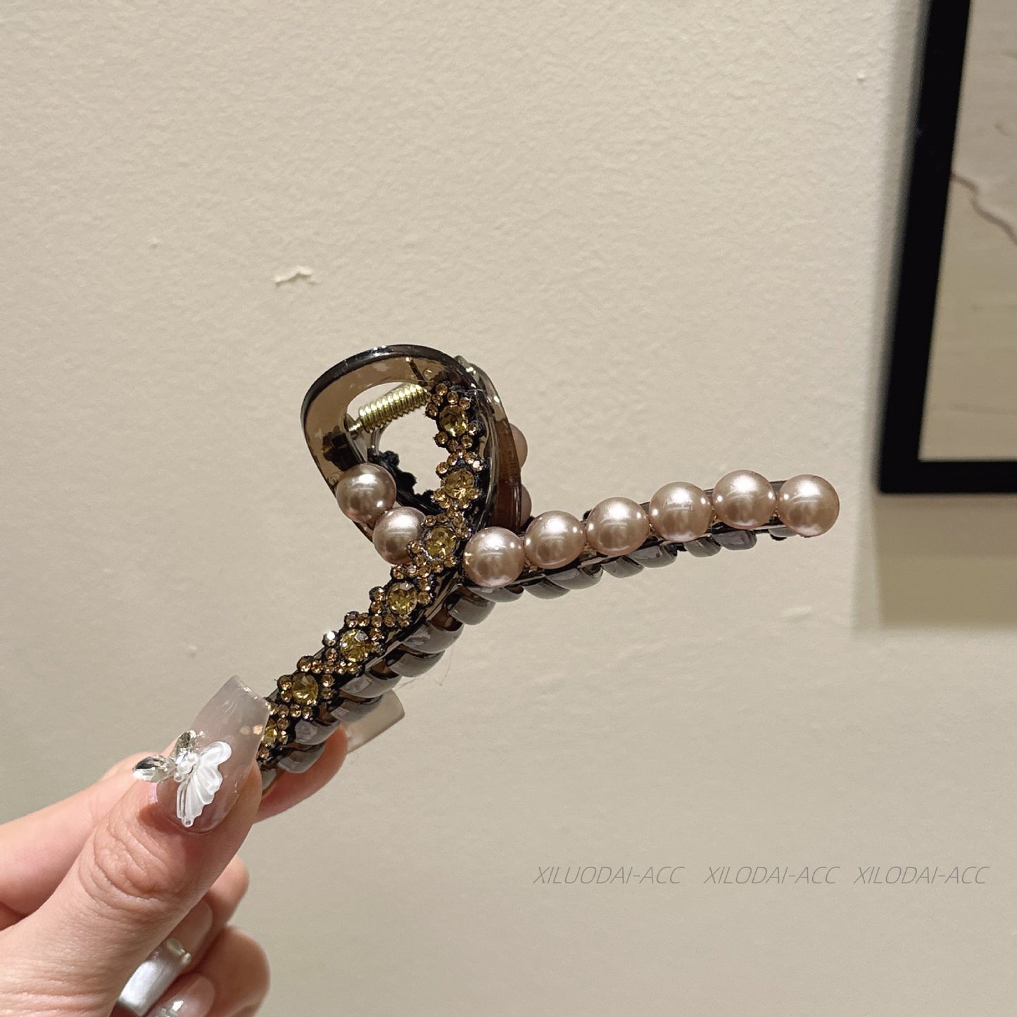 Luxury Pearl Rhinestone Hair Clip