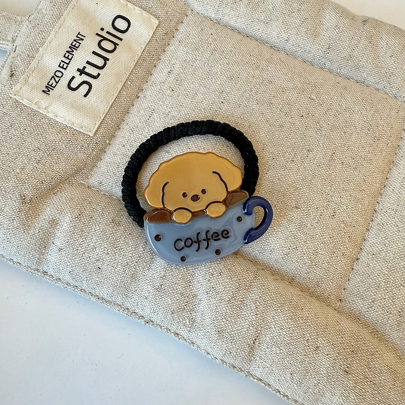 Cute Bear Acetate Coffee Hair Clip