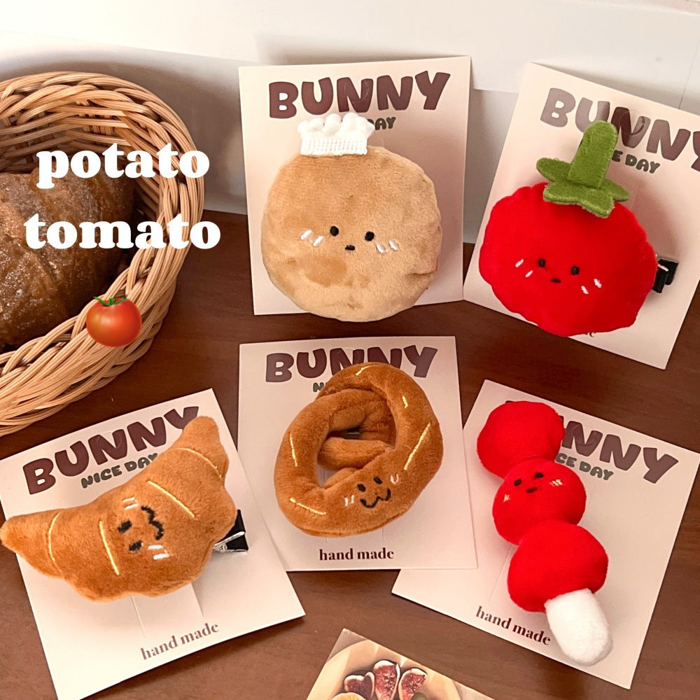 Cute Plush Cartoon Hair Clip