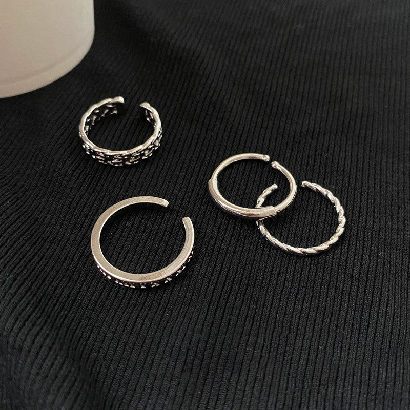 Minimalist Adjustable Ring Set