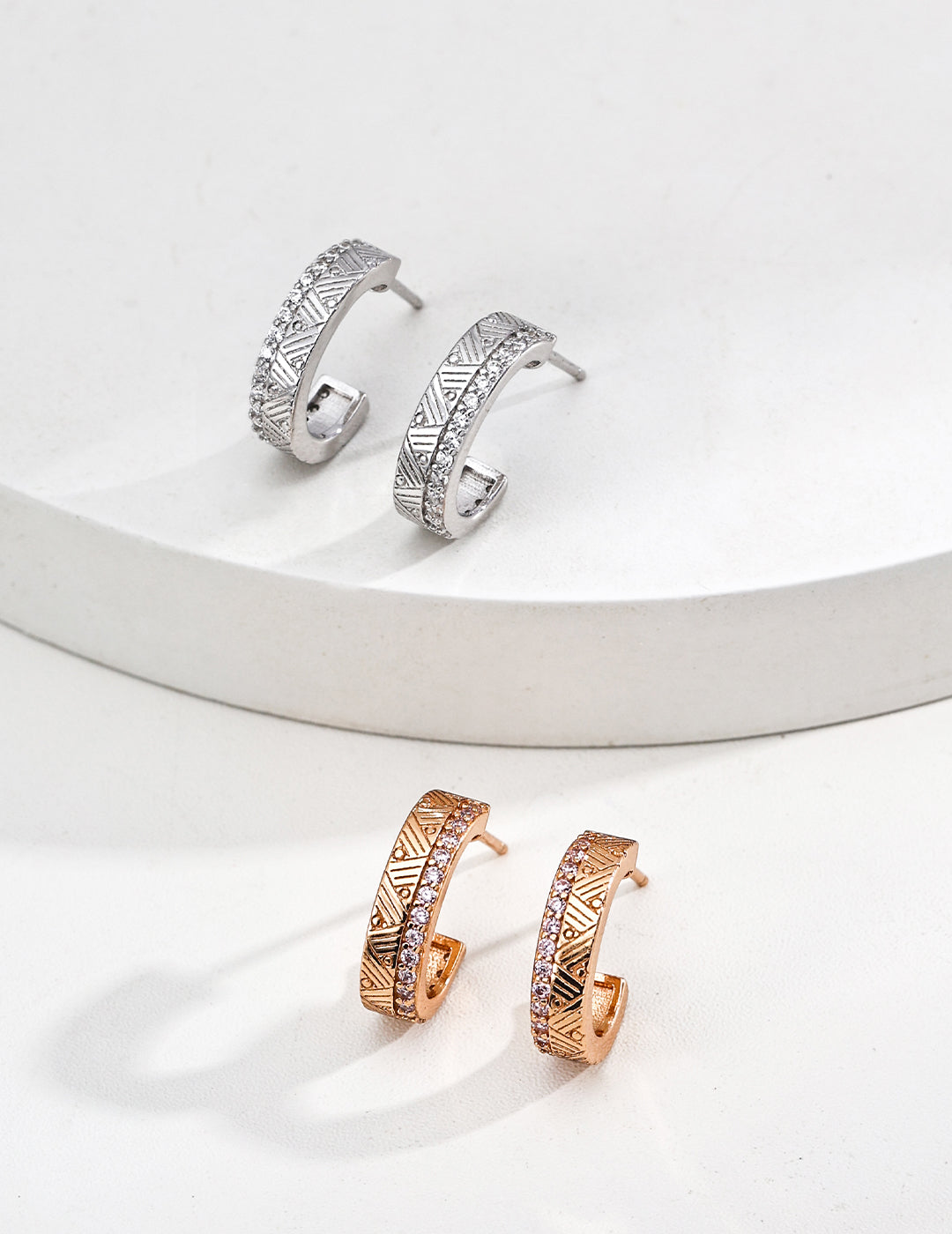 S925 Silver Classic Zircon Designer Earrings - Elegant Designer Earrings with Classic Zircon Stones, Perfect for Sophisticated and Timeless Jewelry Styles