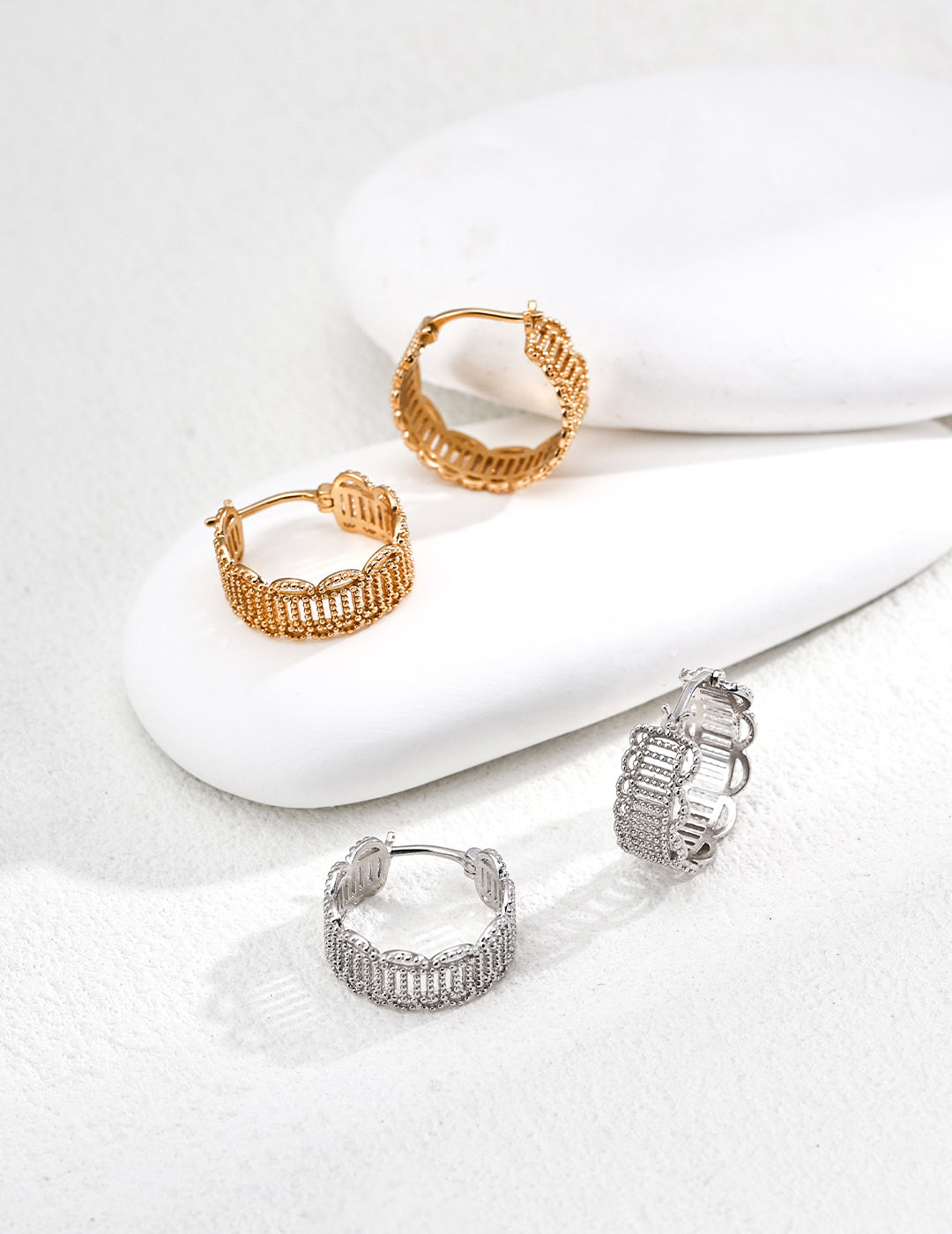 S925 Silver Creative Design Earrings - Unique Silver Earrings with an Artistic, Creative Design, Perfect for Bold and Trendy Jewelry Styles