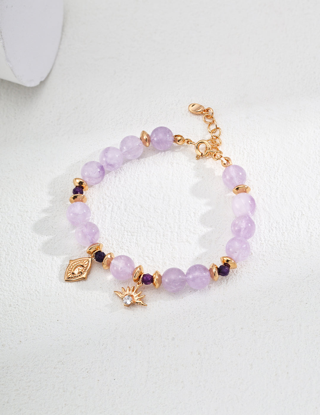 S925 Silver Elegant Amethyst and Crystal Zircon Bracelet - Sophisticated Silver Bracelet featuring Amethyst Stones and Sparkling Crystal Zircon for a Timeless, Elegant Look