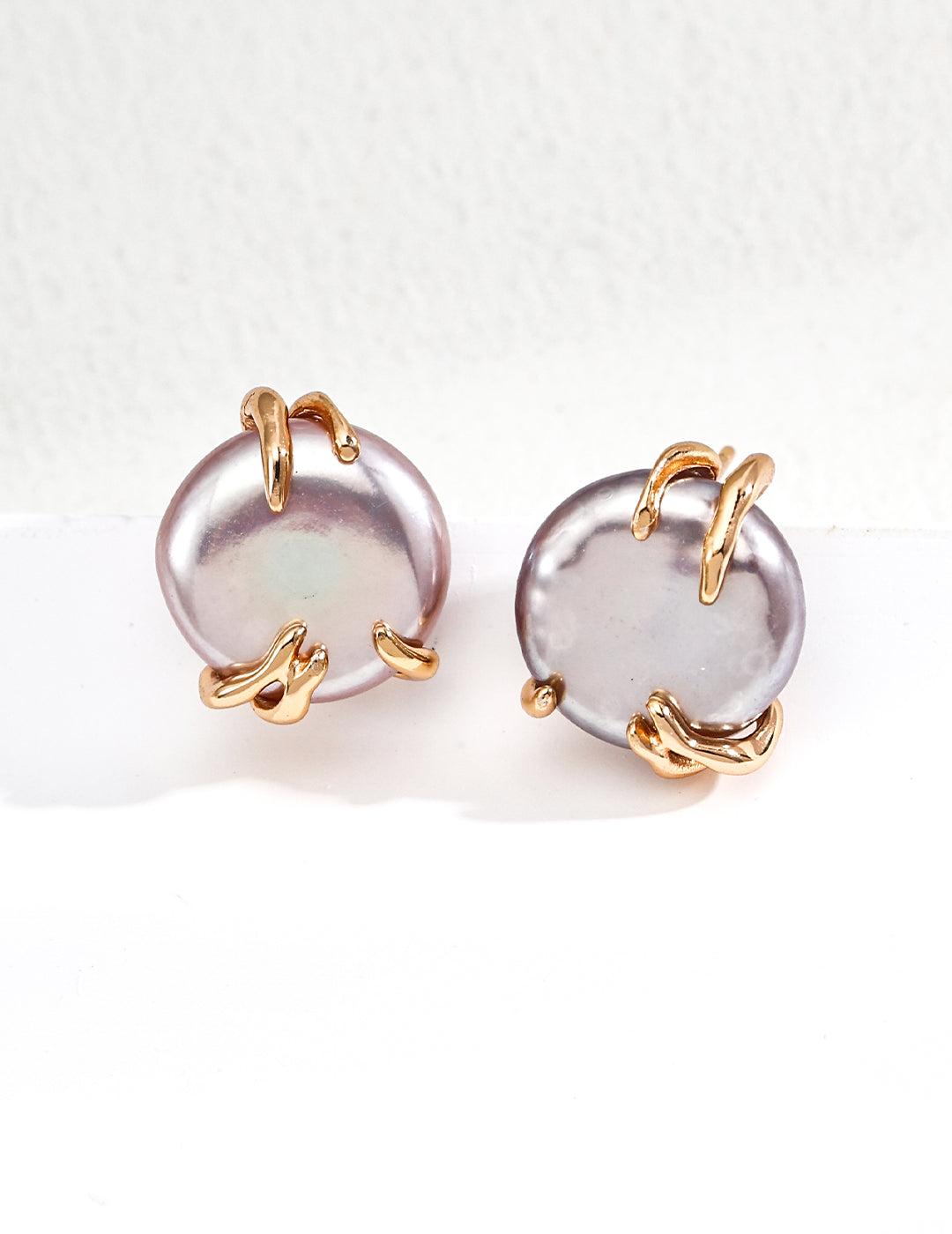 S925 Silver Natural Grey Pearl Earrings - Elegant Silver Studs, Timeless Pearl Jewelry, Classic Grey Pearl Earrings, Handmade Silver Accessories