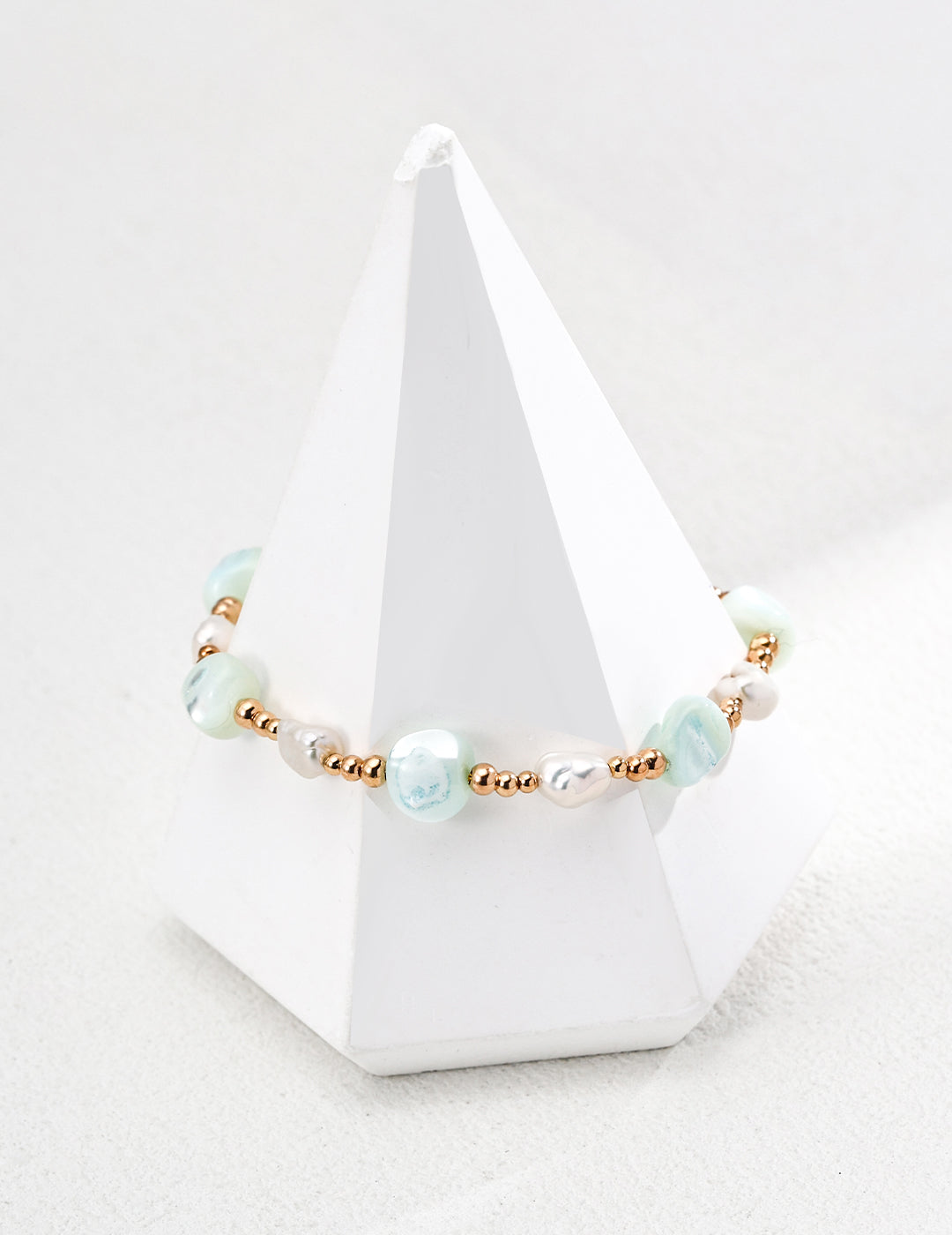 S925 Silver Simple Shell Pearl Bracelet with Modern Design - Elegant Silver Bracelet featuring Shell Pearls, Perfect for Minimalist and Contemporary Jewelry Styles