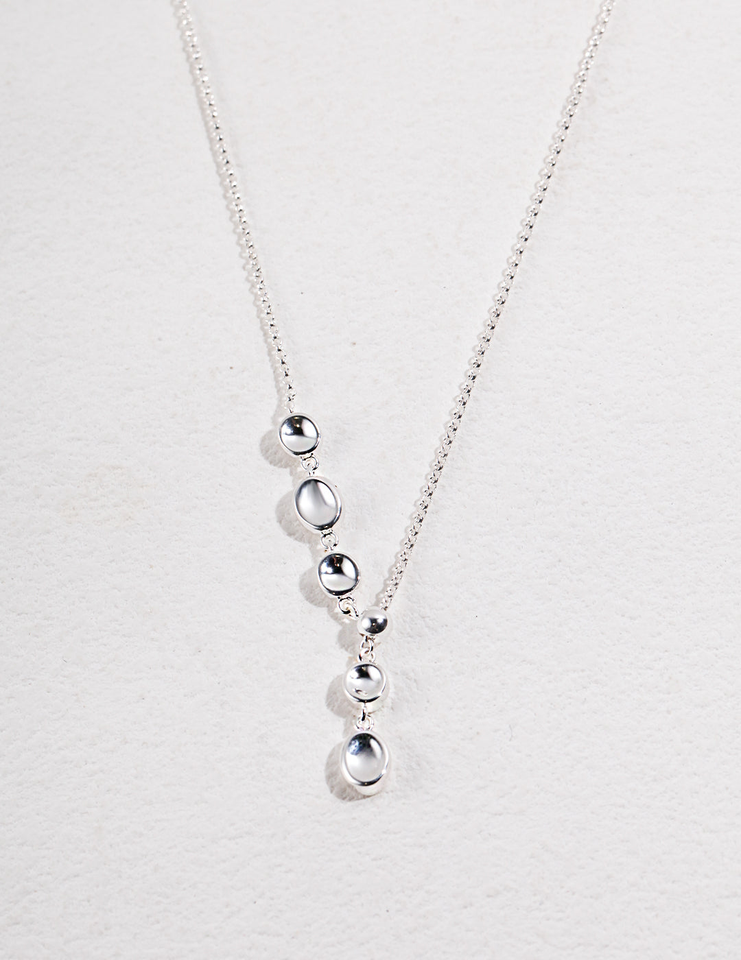 Sterling silver short and long chain necklace set – minimalist layered jewelry