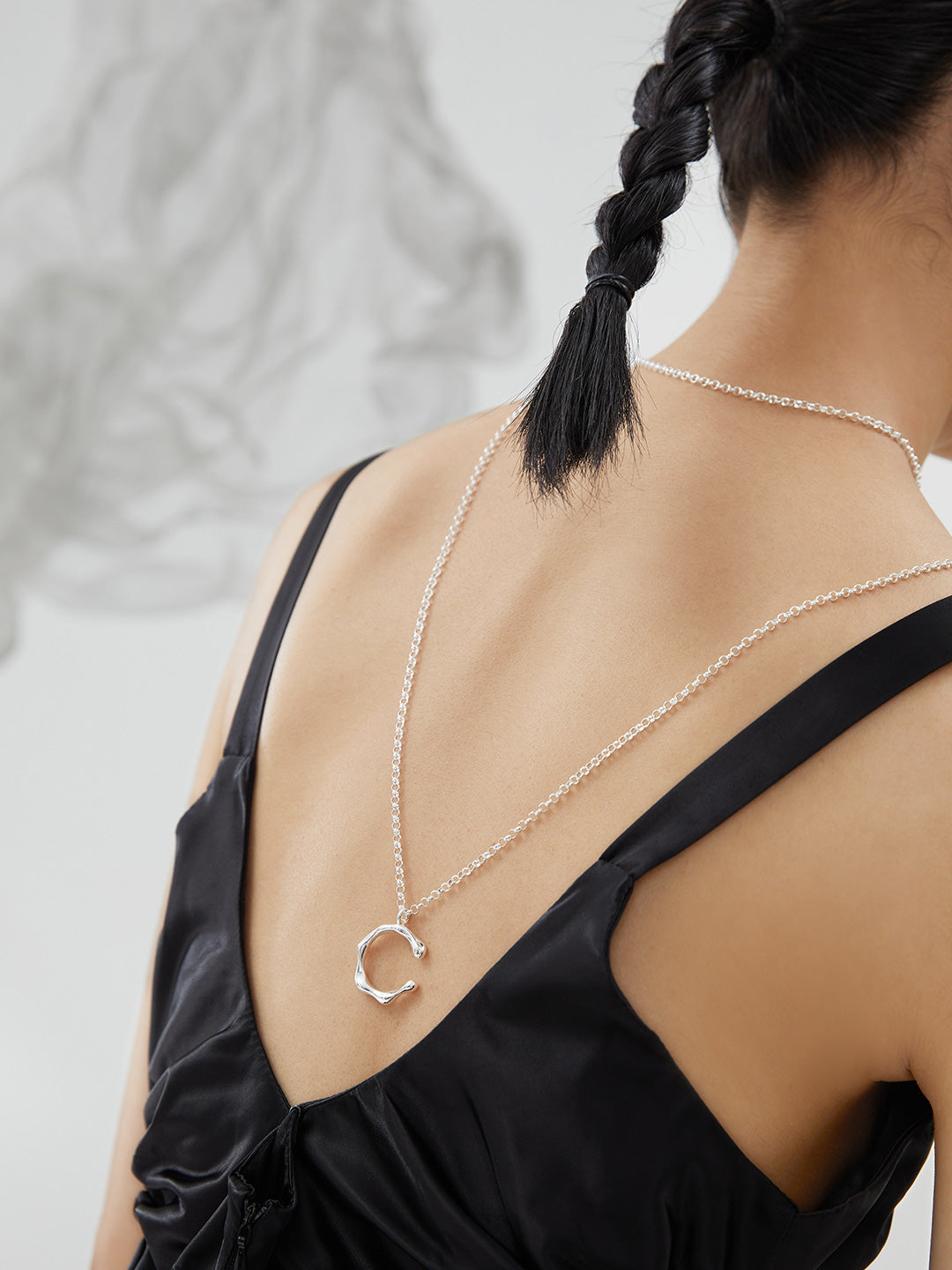 Delicate sterling silver extended chain necklace, perfect gift for her or anniversary