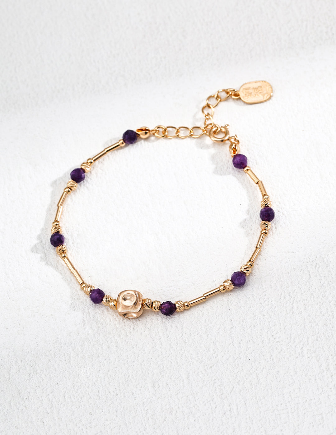 Vintage Amethyst Crystal Wealth Bracelet in S925 Silver - Elegant Silver Bracelet, Amethyst Gemstone Jewelry, Timeless Wealth Bracelet, Handmade Silver Accessories