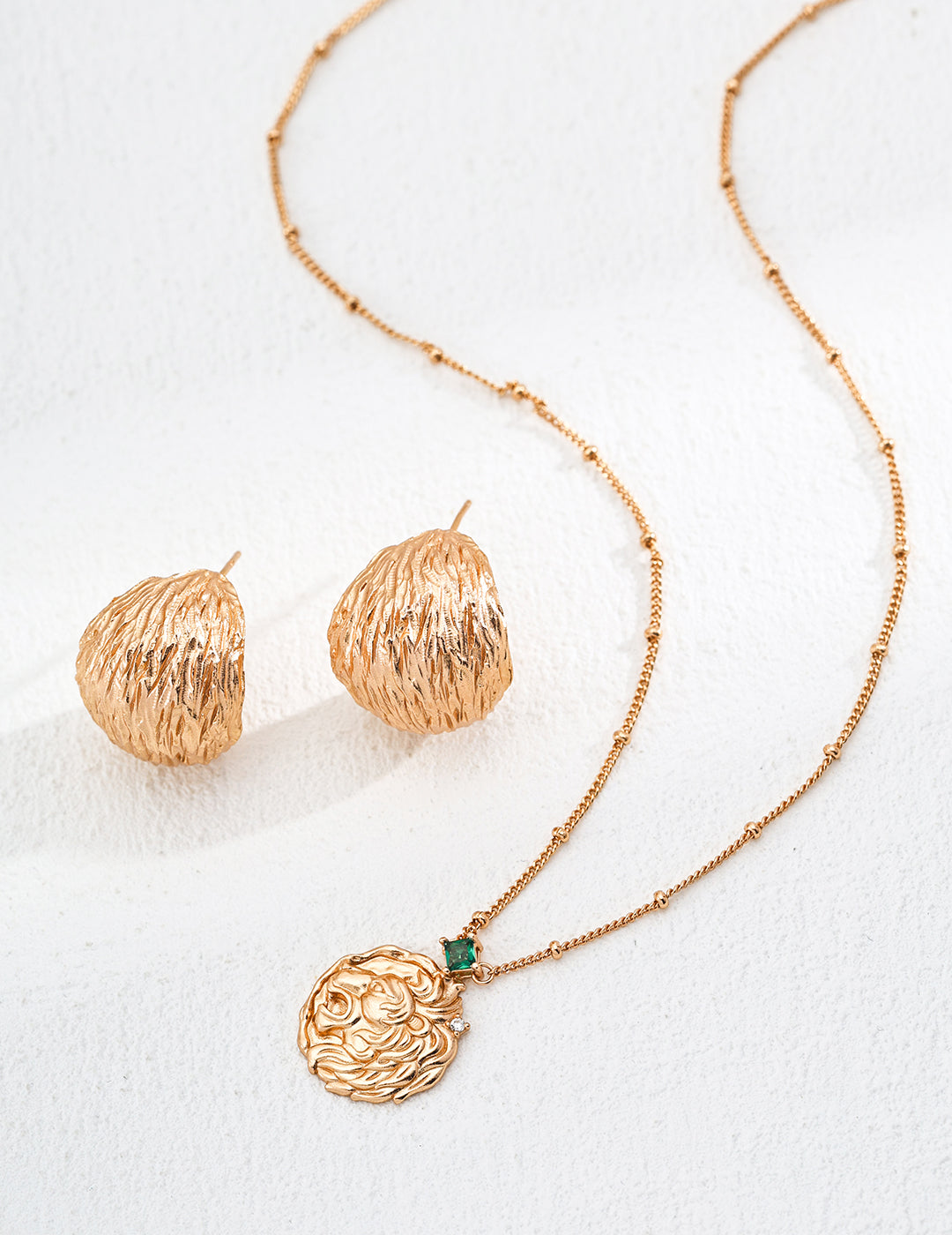 Elegant handcrafted vintage texture earrings, retro-inspired timeless jewelry piece