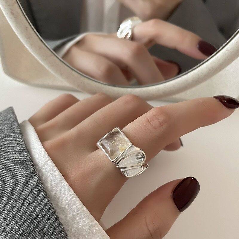 Cube Charm Adjustable Ring