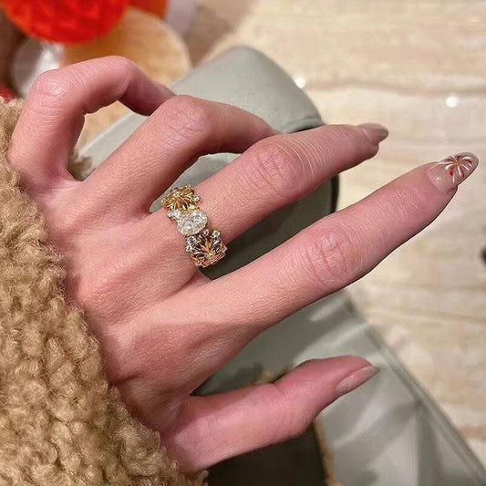 Vintage Gold Zircon Ring