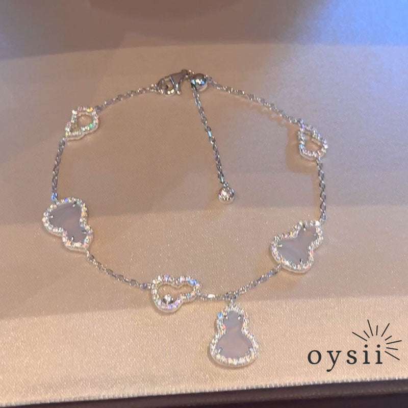 Crystal Fortune – Sparkling Gourd Adjustable Bracelet