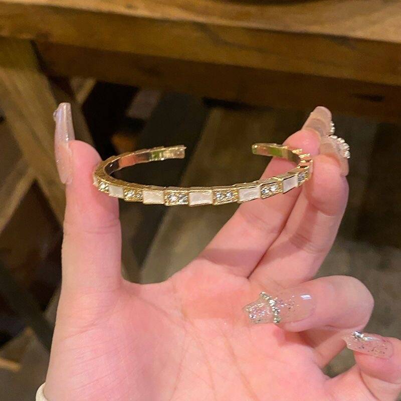 Bamboo Cat’s Eye Layered Bracelet
