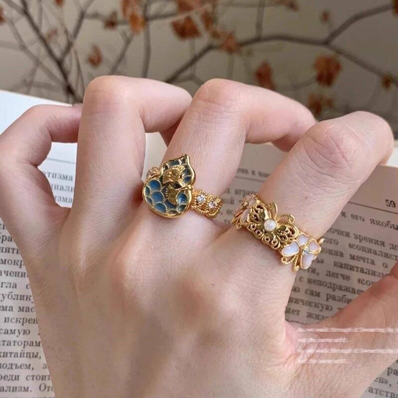 Gold Luxury Minimalist Ring Set
