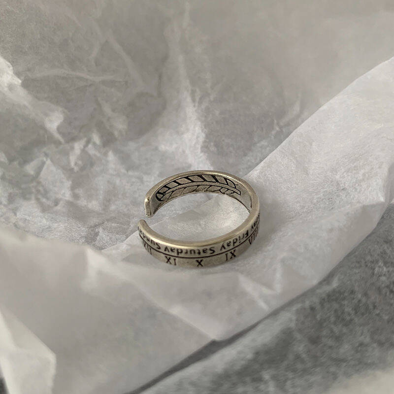 Vintage Oxidized Ring Set of 3