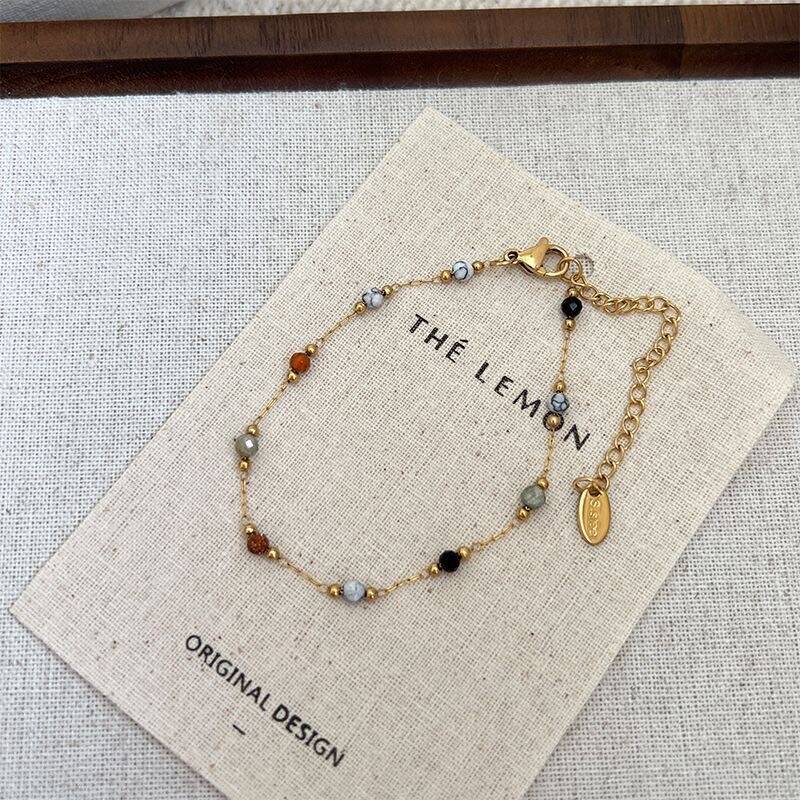 Colorful Natural Stone Necklace