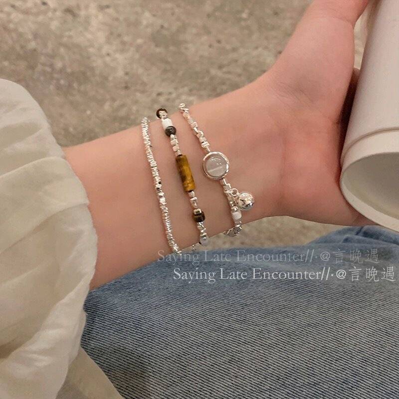 Cat’s Eye Stone & Silver Set of 3