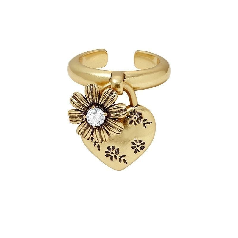 Floral Heart Ring