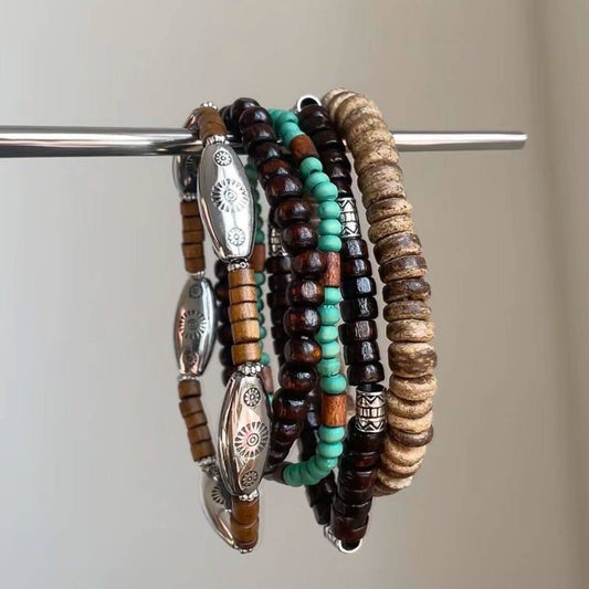 Bohemian Bracelet Set | Retro Layered Jewelry