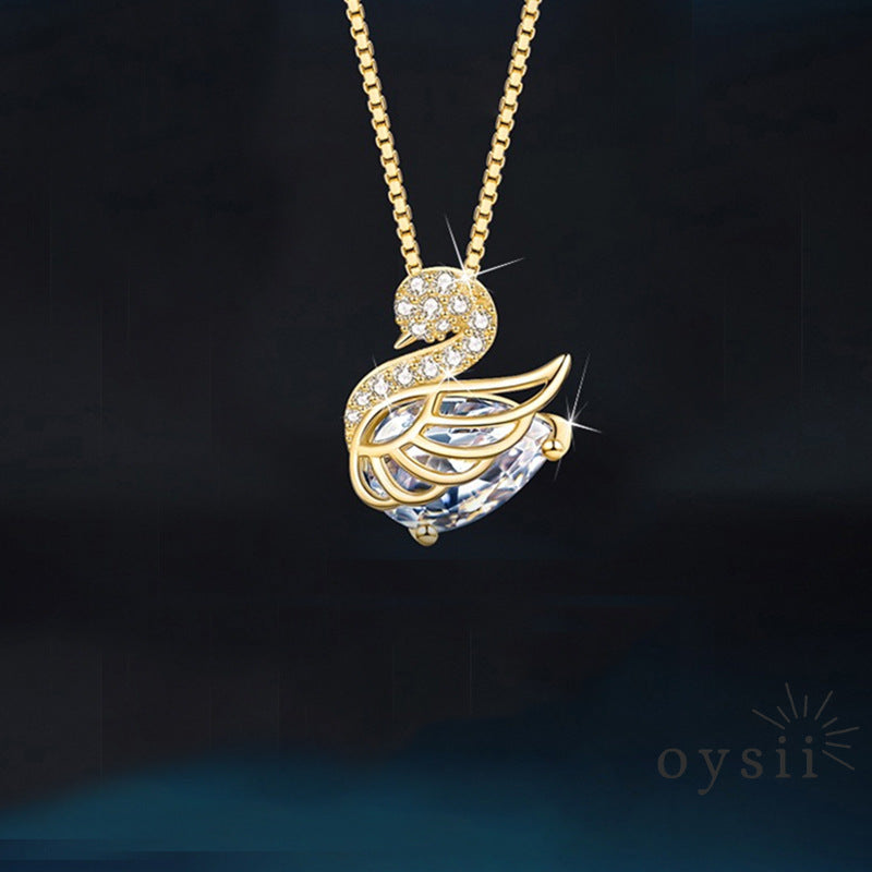 Swan Serenade — S925 Silver Elegant Necklace