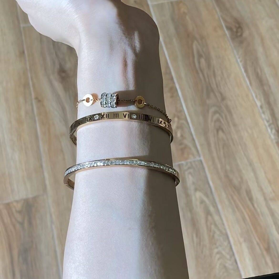 Rose Gold Bracelet Set of 3