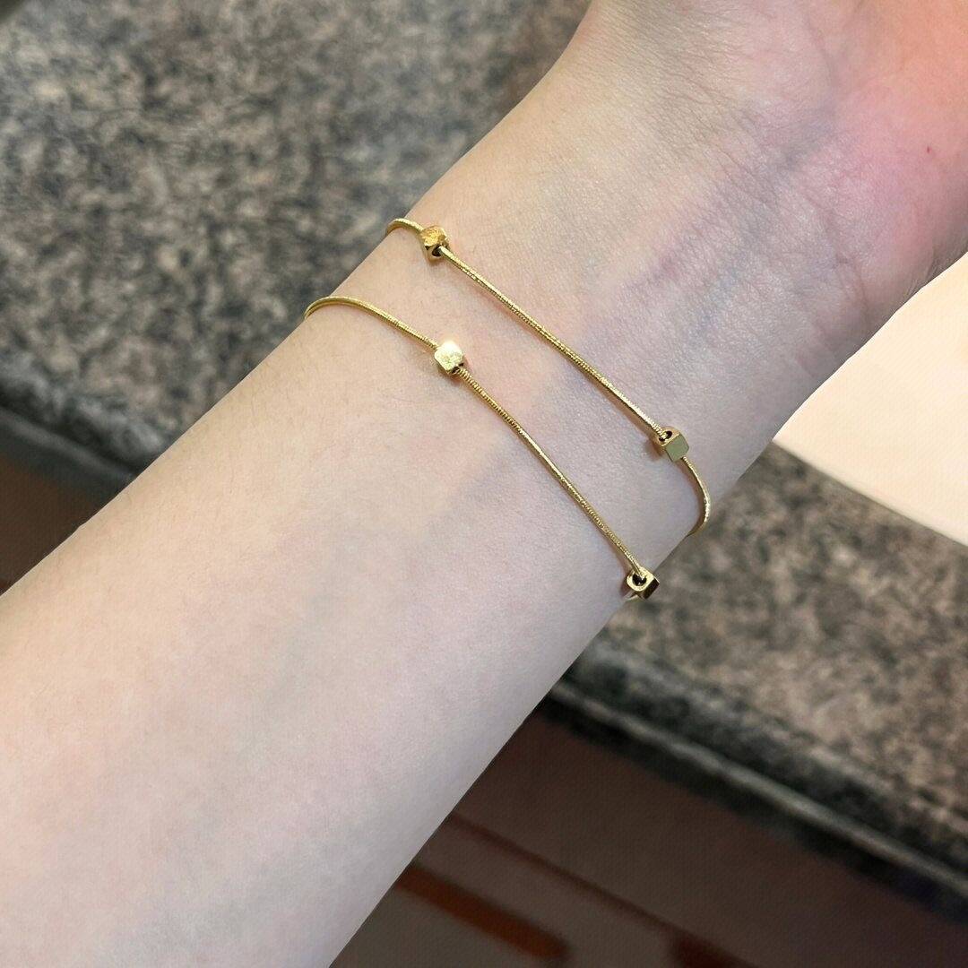Square Double-Layer Bracelet Set
