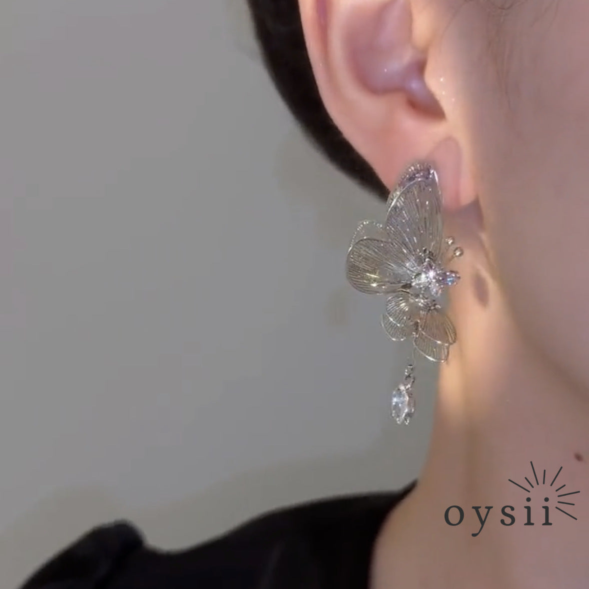 Ethereal Wings – French Vintage Hollow Tassel Butterfly Earrings