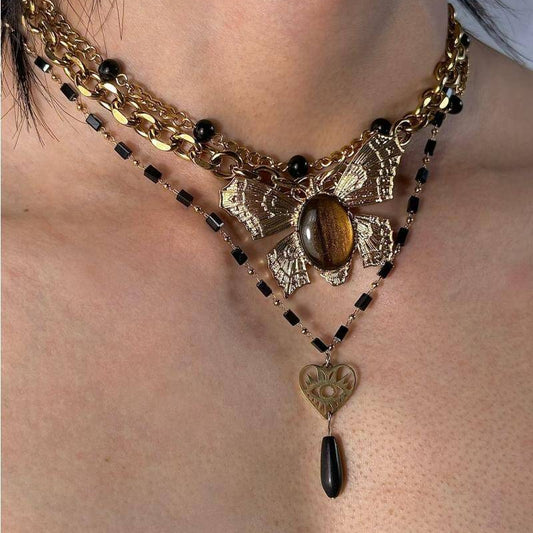 Punk Butterfly Necklace