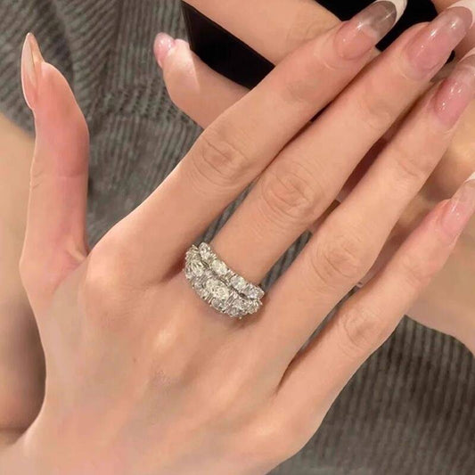 Zircon Row Band Ring