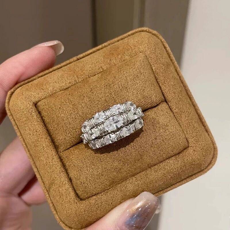 Zircon Row Band Ring