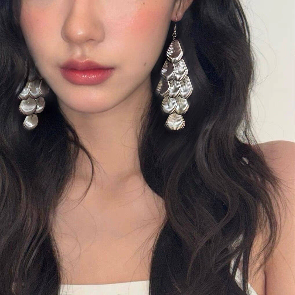 Silver Shell Earrings