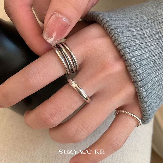 Vintage Cross Open Band Ring