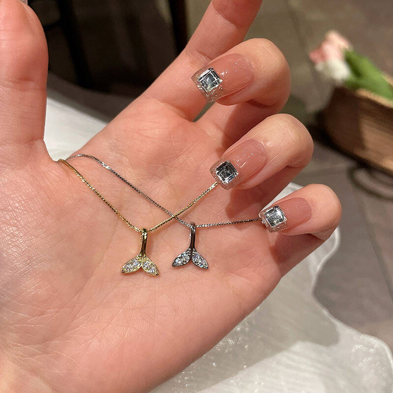 Gold & Silver Mermaid Tail Necklace