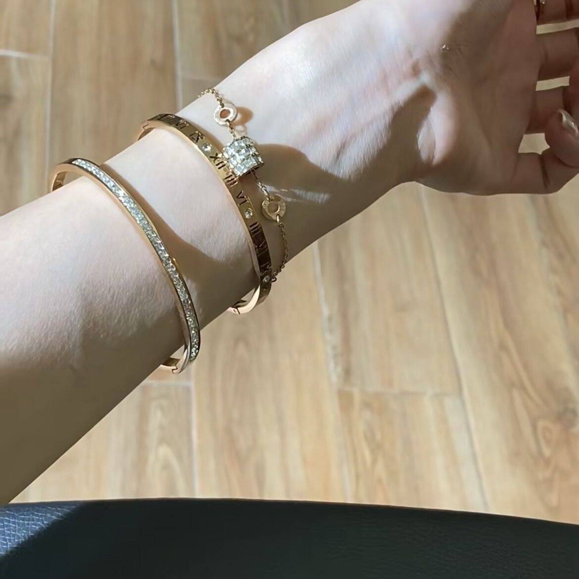 Rose Gold Bracelet Set of 3