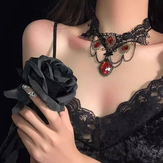 Midnight Ruby Necklace