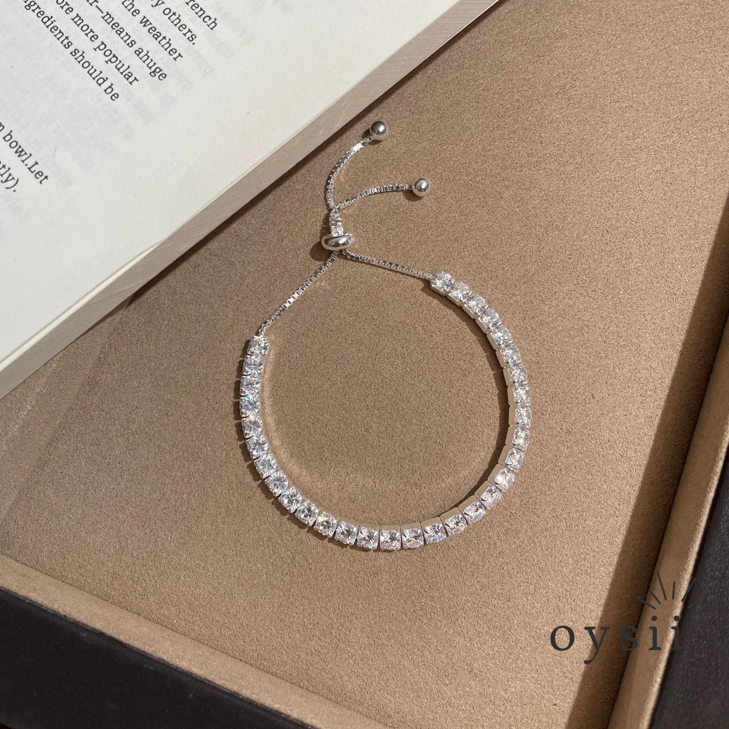 Radiant Charm — S925 Silver Pavé Claw Bracelet