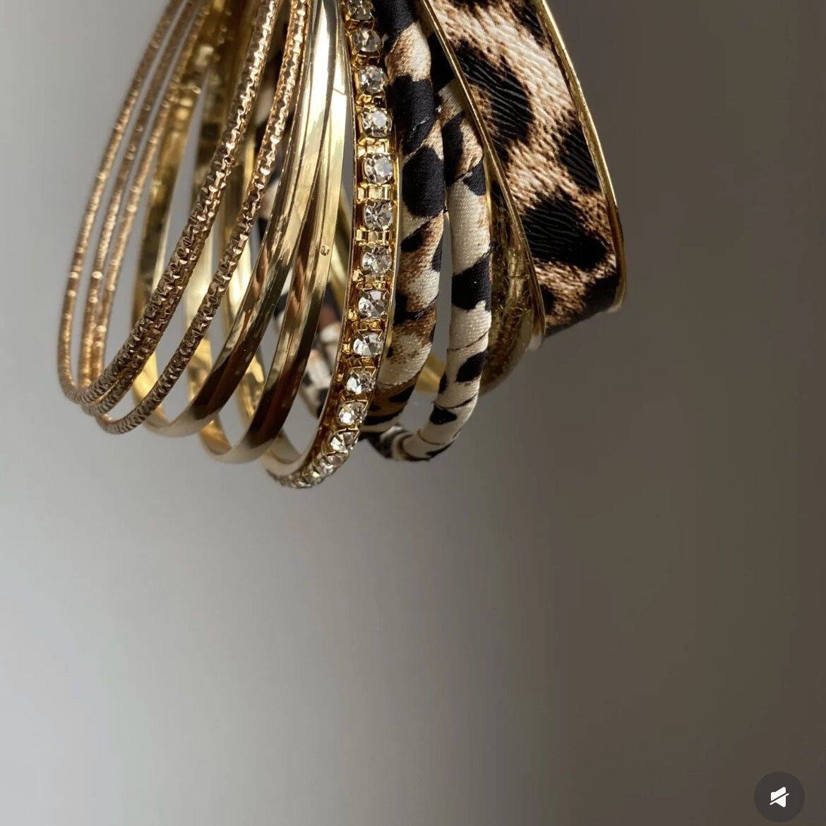 Irregular Leopard Print Bangle