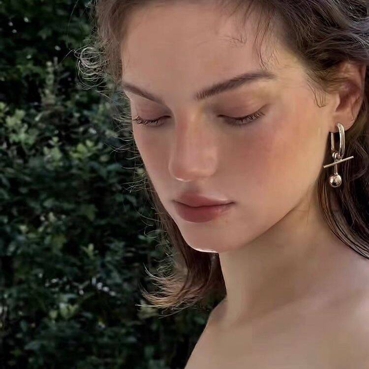 Pearl & Silver Ball Earrings