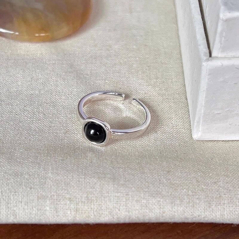 Vintage Mother of Pearl & Tiger Eye Ring Set