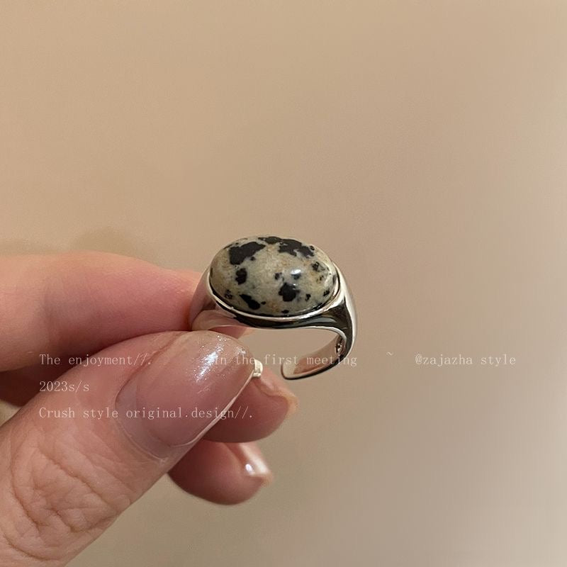 Natural Stone Open Band Ring