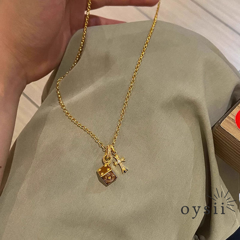 Cross Elegance — Minimalist Cross Pendant Necklace