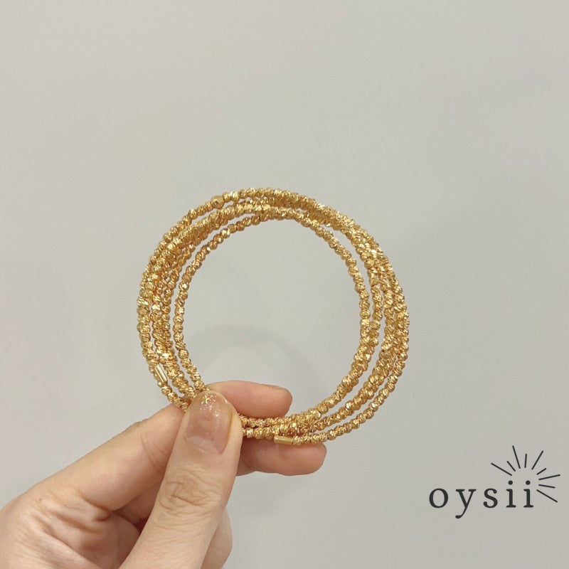 Silver Veil – Multi-Layer Circle Bracelet