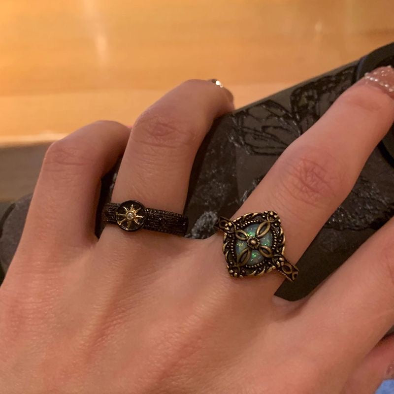 Bohemian Ring Set of 4