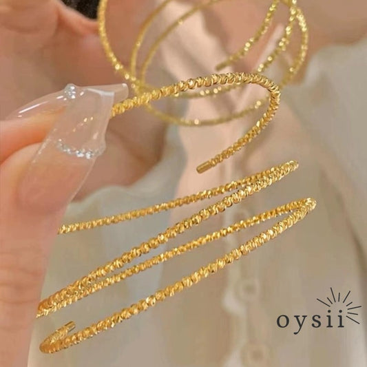 Silver Veil – Multi-Layer Circle Bracelet