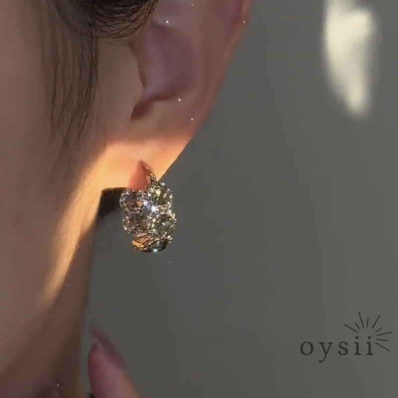 Midnight Charm – Black Diamond Earrings