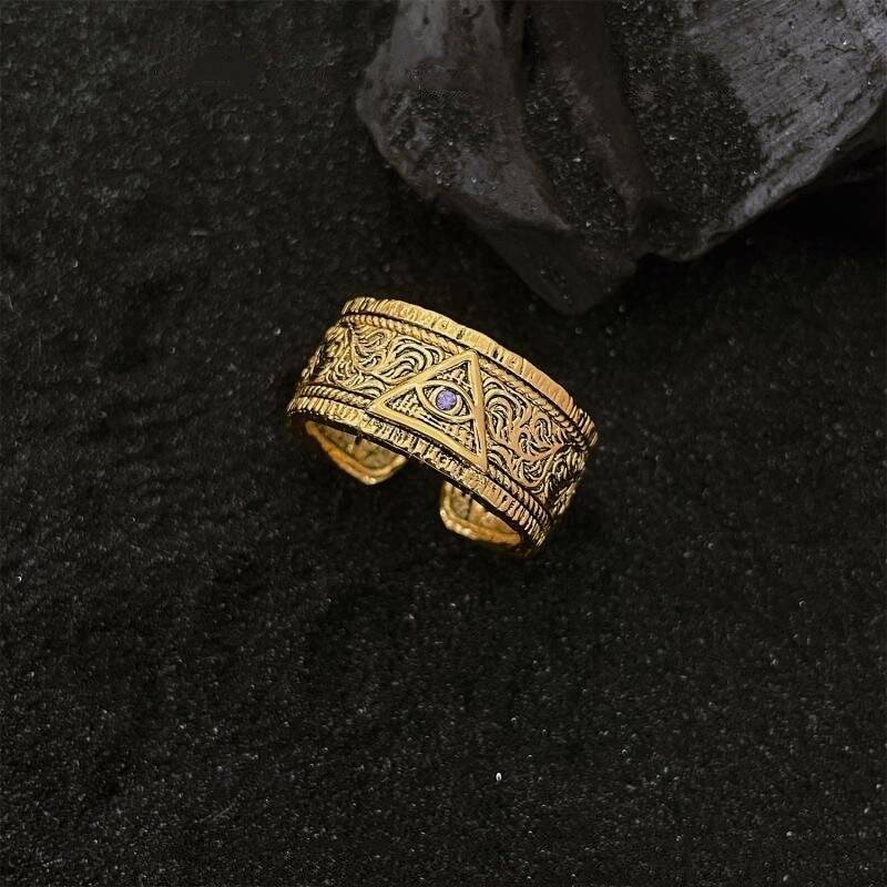 Zircon Evil Eye Ring